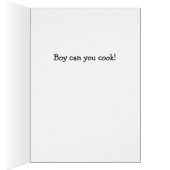 Funny Cartoon French Chef Cards (Inside (Right))