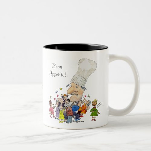 Funny Cartoon French Chef Personalized Mugs