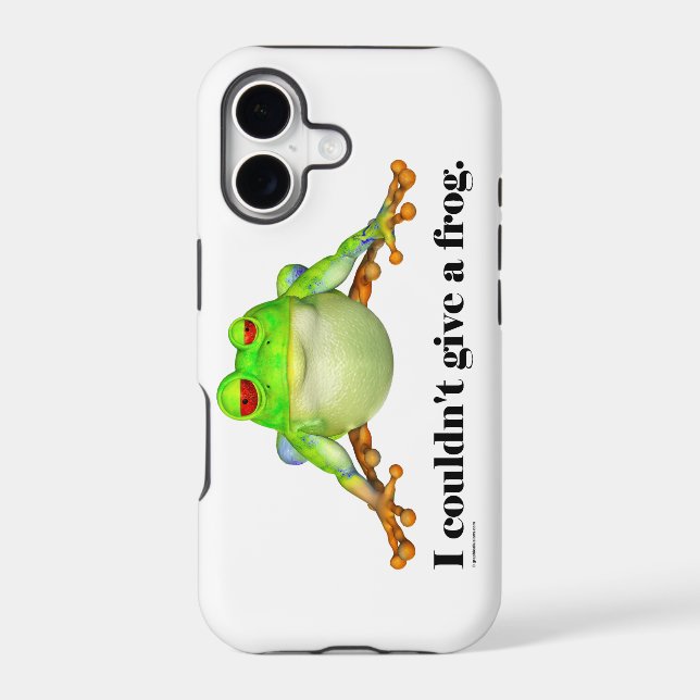 Funny Cartoon Frog Iphone Case (Back)