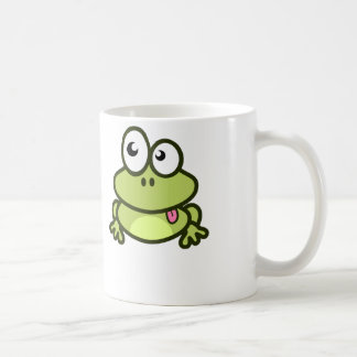 Funny Cartoon Frog - White Coffee Mug