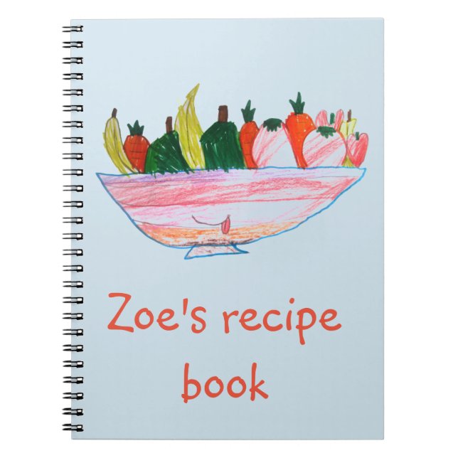 Funny cartoon fruit salad recipe book art (Front)