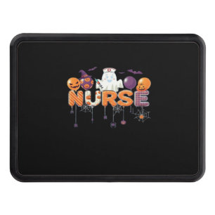 funny cartoon ghost nurse - Hot Nurse Halloween Ou Hitch Cover