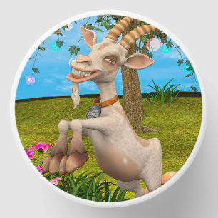 Funny Cartoon Goat Garden Animal Art Mini Candle Favors