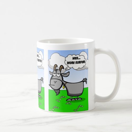 Funny Cartoon Goat quote Coffee Mug