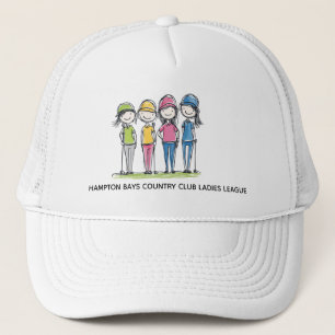 Funny Cartoon Golf Hat – Ladies League Edition