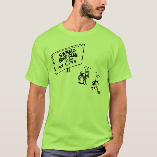 Funny Cartoon Golf Shirt (Front)