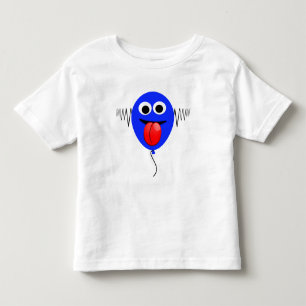 Funny Cartoon Goofy Face Fly Away Balloon Childs Toddler T-shirt