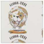 Funny cartoon Guinea Pig Fabric
