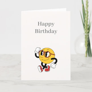 Funny Cartoon Happy Birthday card