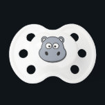 Funny cartoon hippo pacifier<br><div class="desc">Funny cartoon hippo.</div>