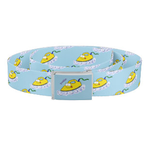 Funny cartoon iron laundry illustration belt
