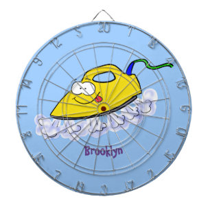 Funny cartoon iron laundry illustration dart board