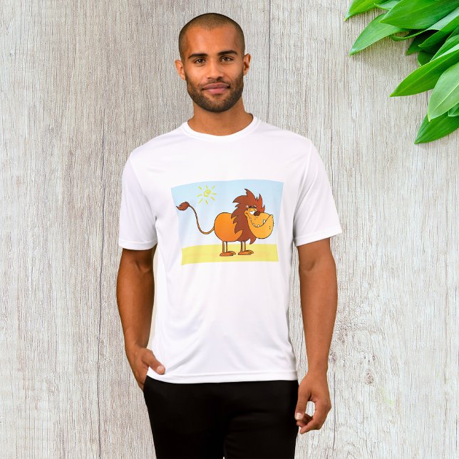 Funny Cartoon Lion in the Sun Safari Animal T-Shirt (Creator Uploaded)