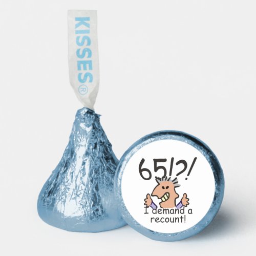 Funny Cartoon Man Recount 65th Birthday  Hersheys Kisses