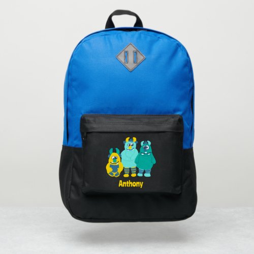 Funny Cartoon Monsters Personalized Port Authority Backpack