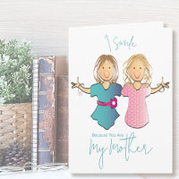 Funny Cartoon Mother from Daughter Mother's Day
