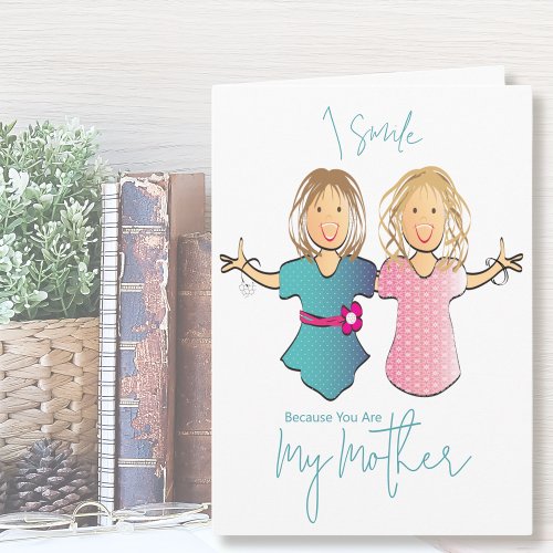 Funny Cartoon Mother from Daughter Mothers Day Card