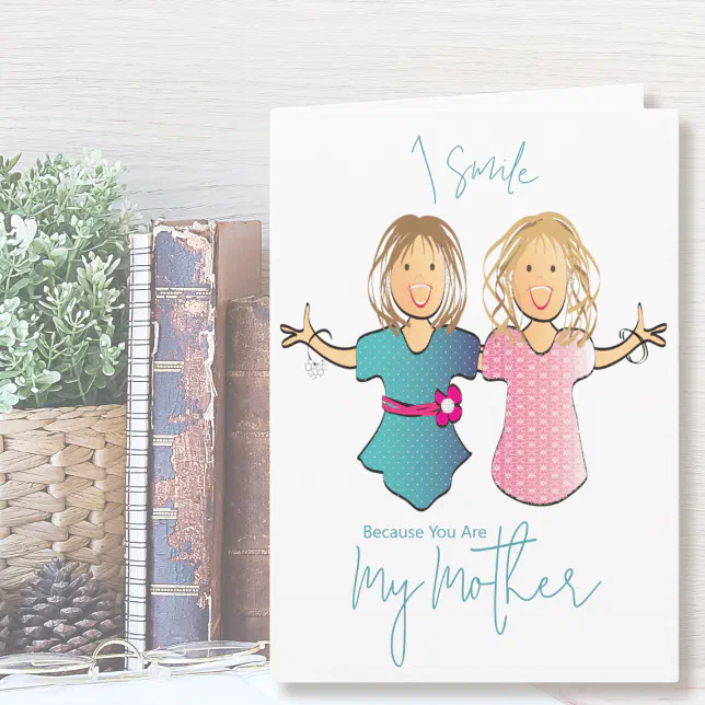 Funny Cartoon Mother from Daughter Mother's Day Card | Zazzle