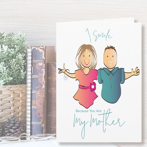 Funny Cartoon Mother from Son Mothers Day Card