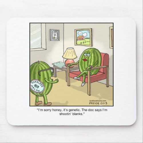 Funny Cartoon Mouse Pad_ Seedless Mouse Pad