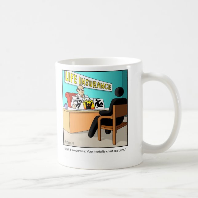 Funny Cartoon Mug- Actuary Coffee Mug (Right)
