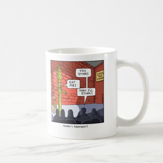 Funny Cartoon Mug- Asparagus Coffee Mug (Right)