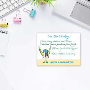 Funny Cartoon Notes Add Your Name/Text