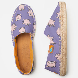 Funny Cartoon Pattern Pig Year Chinese Zodiac ES Espadrilles