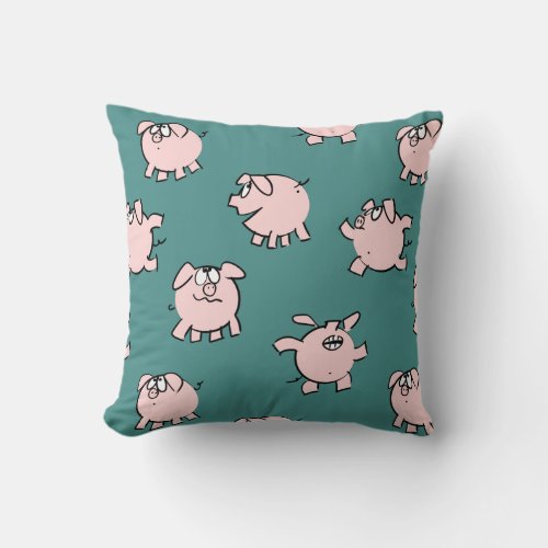 Funny Cartoon Pattern Pig Year Choose Color Pillow