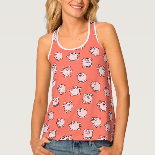 Funny Cartoon Pattern Pig Year Choose Color Top