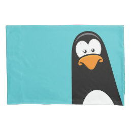 Funny Cartoon Penguin Reversible Pillowcase