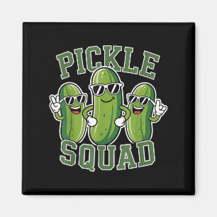 Funny Cartoon Pickles Lover Dill Doe Joke Food Pun Magnet