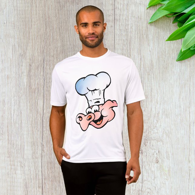 Funny Cartoon Pig Chef with Hat  T-Shirt (Creator Uploaded)