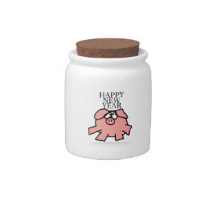 Funny Cartoon Pig Year 2019 Candy jar
