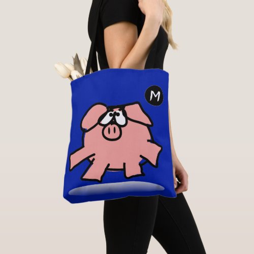 Funny Cartoon Pig Year Choose color Bag Monogram