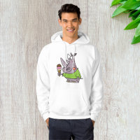 Funny Cartoon Rhino Eating Ice Cream Cute Animal
