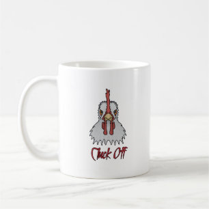 Funny Cartoon Rooster Cluck Off Coffee Mug