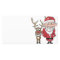 Funny Cartoon Santa and Rudolph