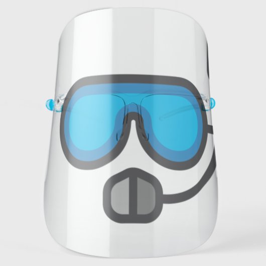 Funny Cartoon Scuba Divers Mask Goggles (Front)