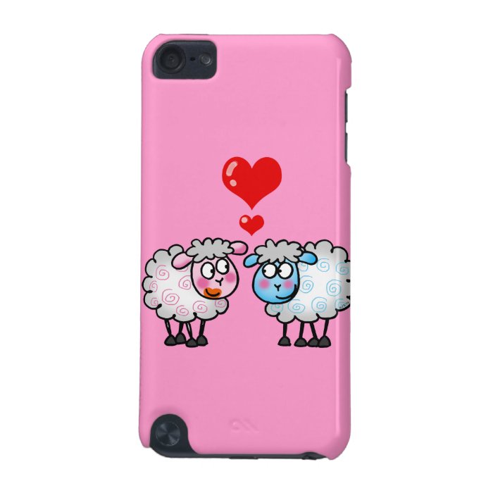 Funny cartoon sheeps, Wedding couple iPod Touch (5th Generation) Case