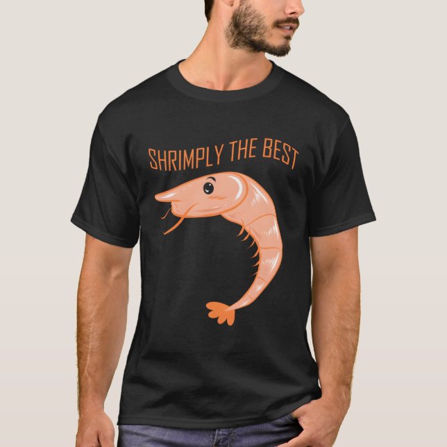 Funny Cartoon Shrimp Lover Seafood Gift For Culina T-Shirt (Front)