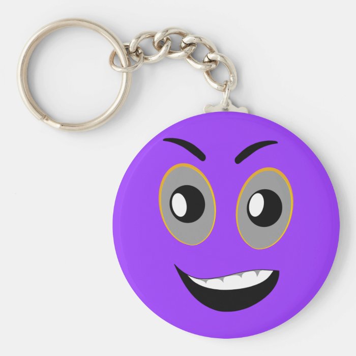 Funny Cartoon Smiley Face Keychains