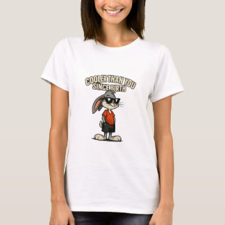 Funny Cartoon Tee|Cool Bunny T-Shirt