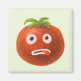 Funny Cartoon Tomato Magnet