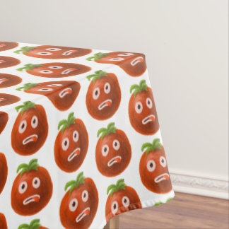Funny Cartoon Tomato Pattern Tablecloth