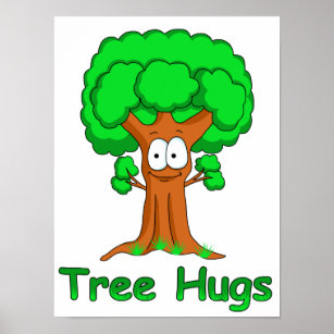 Tree Hugging Posters & Prints | Zazzle