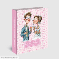 Funny Cartoon Wedding Album Quirky Custom Binder