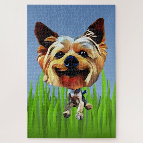 Funny Cartoon Yorkshire Terrier 1014 Piece Puzzle