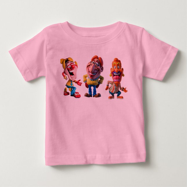 Funny Cartoons Baby T-Shirt (Front)