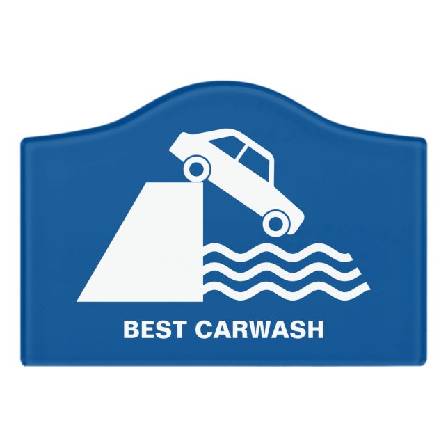 Funny Carwash Sign (Small Crest Front)